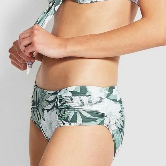 Seafolly Copacabana Wide Side Retro Bikini Bottom NWT Size 8 - Picture 1 of 12